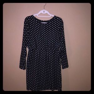 J. Crew Black & White Polka Dot Dress